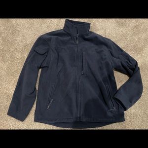 Duluth Trading Co Fleece Shoreman Zip-Up Mens Size Large Navy Blue New W/O Tags